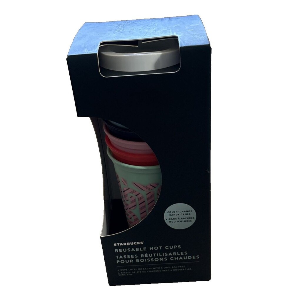 Starbucks Reuseable Hot Cups 16 Ozs. 2020 Holiday Edition - 6 Color Changing